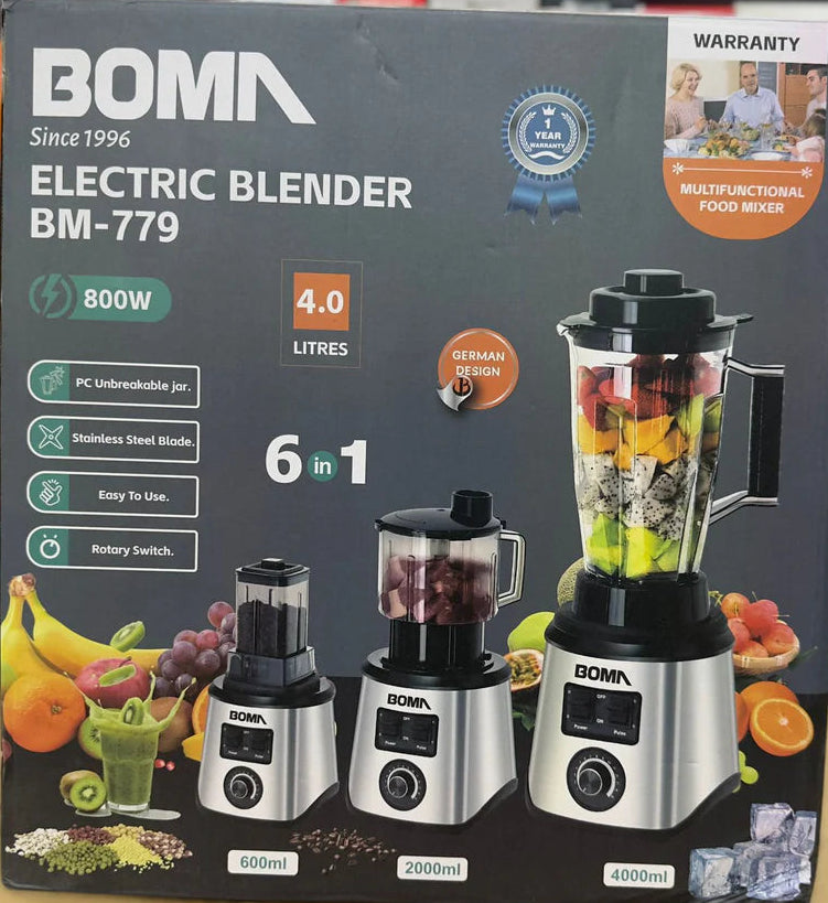 Boma 6 in 1 Electric Blender Set