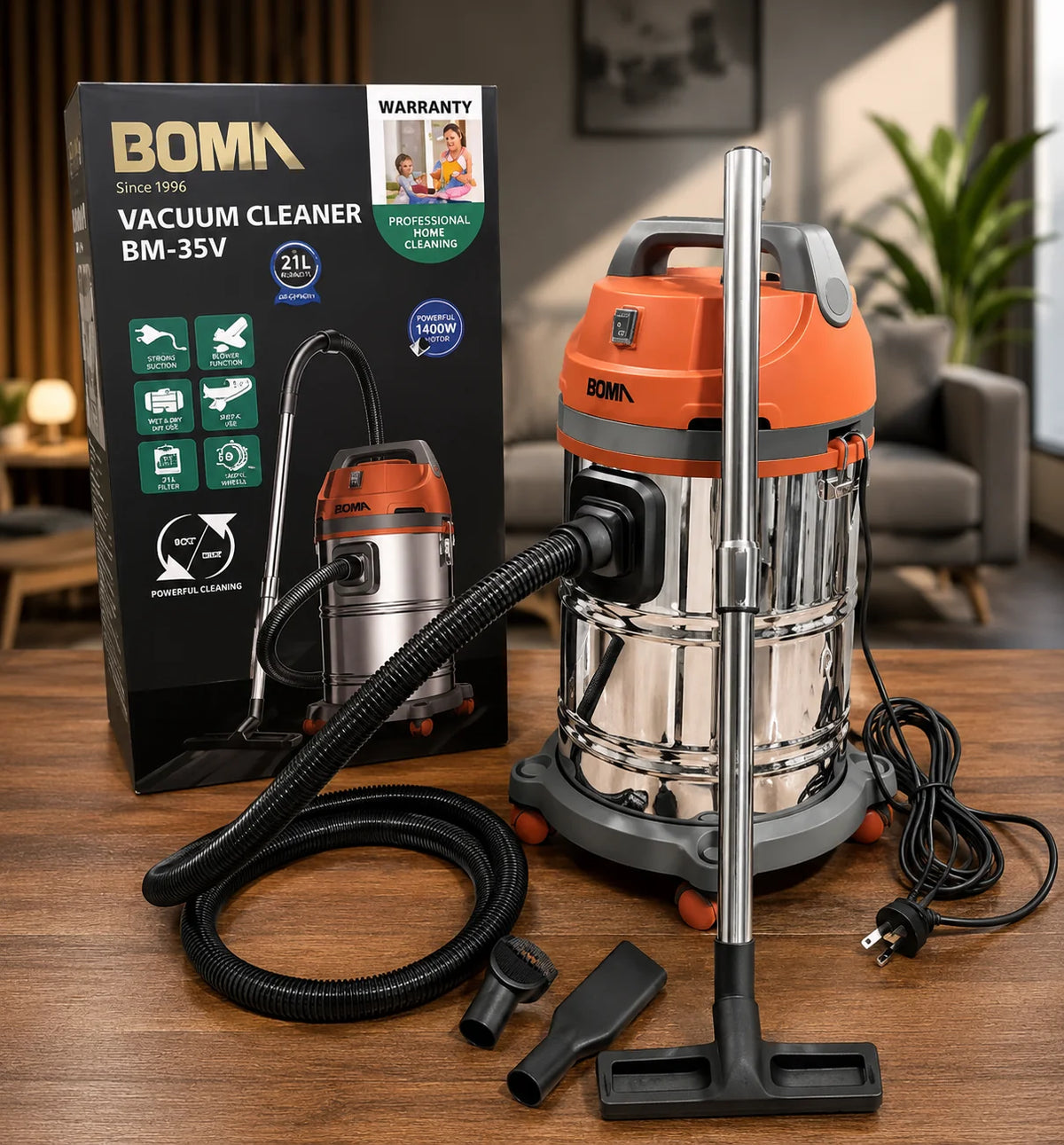 Boma Wet & Dry Vacuum Cleaner BM-35V