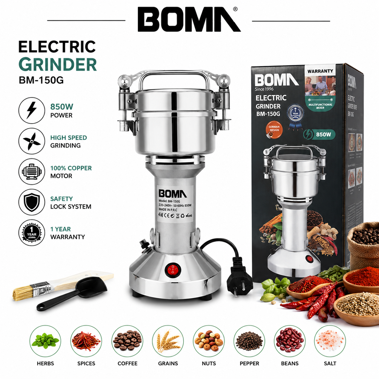Boma Heavy Duty Masala Grinder Machine Boma Appliances